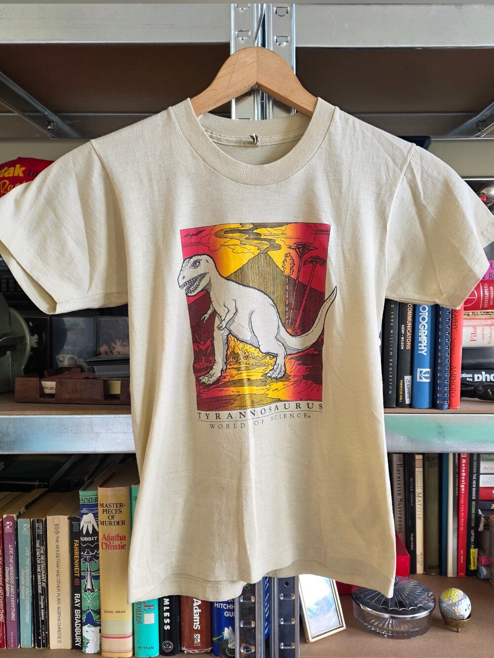 1980s | Screen Stars White Tag Single Stitch Dinosaur Tee